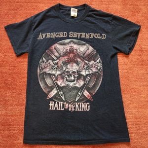 Avenged Sevenfold 2013 Tour Hail to the King  Band Tee T-Shirt Size Small